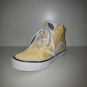 Left Shoe Only! Vans Yellow High-Top Sneakers Kids 12